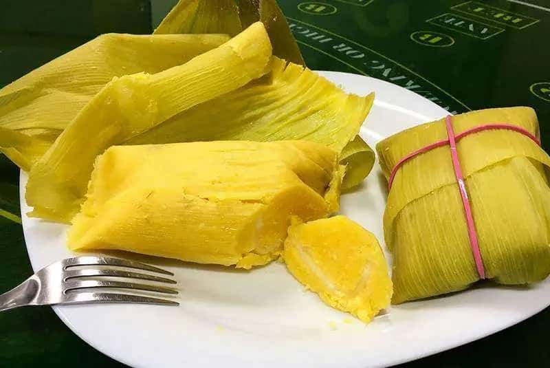 pamonha aberta prato